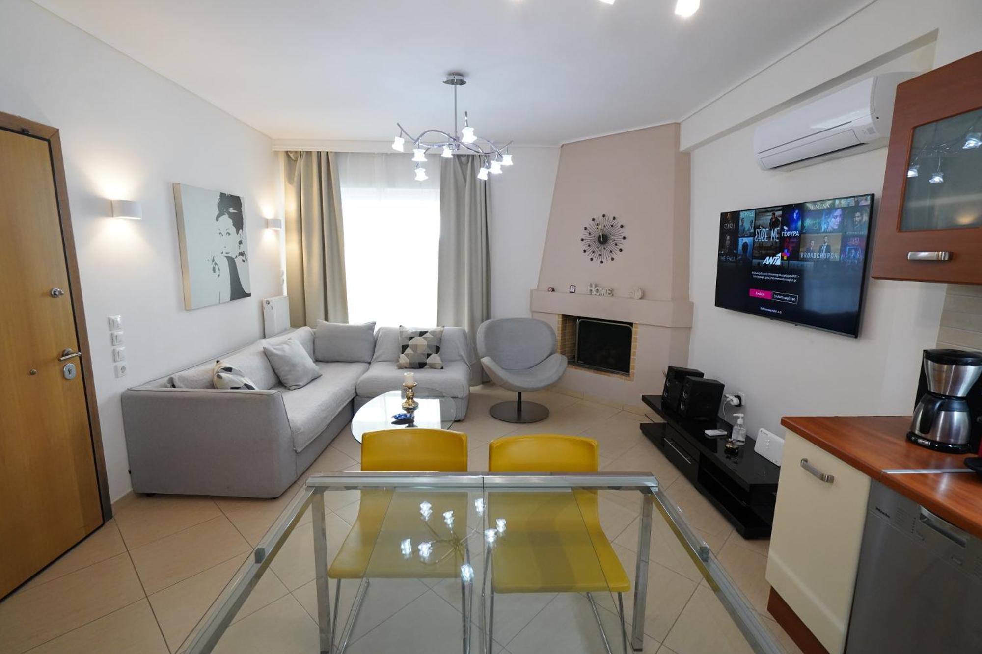 Garden Apartment Next To The Mall -Private Parking 雅典 外观 照片