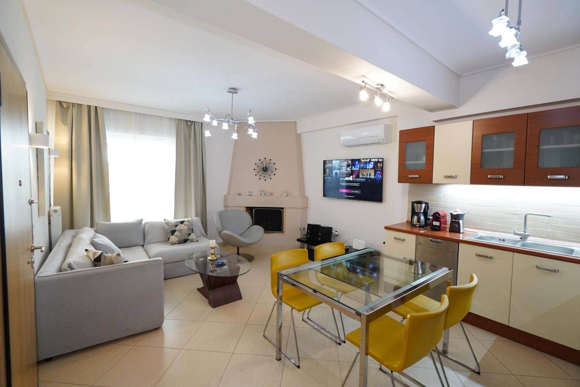 Garden Apartment Next To The Mall -Private Parking 雅典 外观 照片